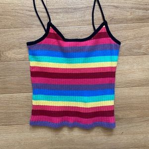 😍Rainbow urban outfitters crop top,